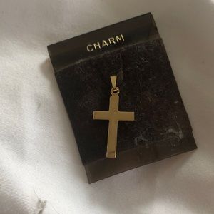 Gold Cross Charm